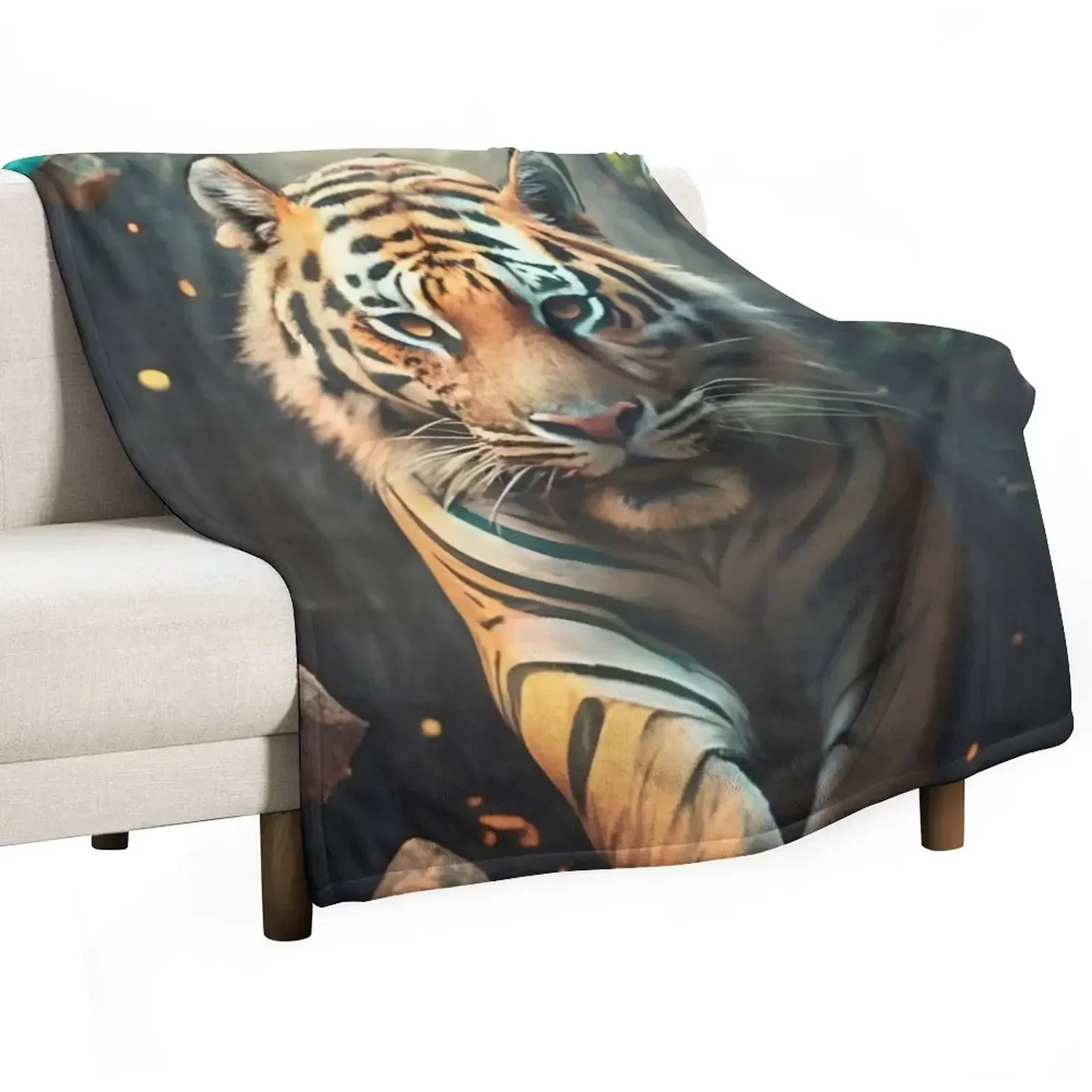 

However, just as the tiger seemed ready to strike, it turned and walked away, disappearing through a hidden passag Throw Blanket