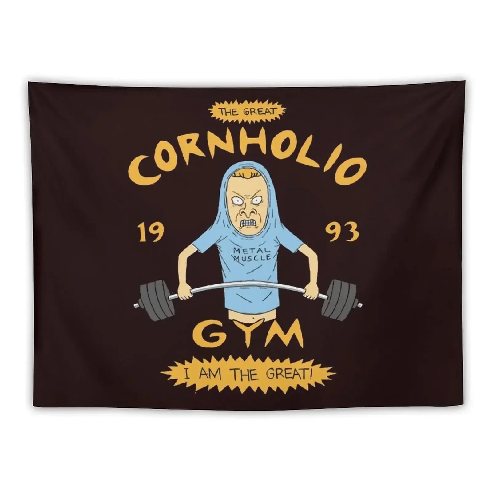 The 1990s TV Cornholio Gym Inspired Rare Artwork Tapestry Wall Art Decoration For Home Tapestry