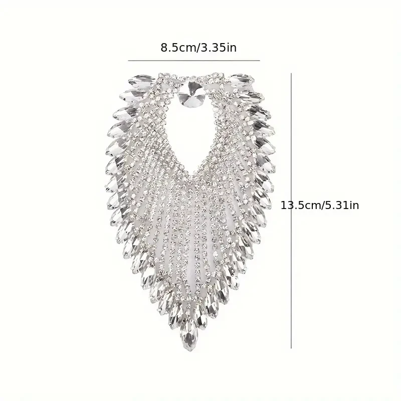 Shoulder Epaulet Rhinestone Tassels DIY Men Women Shoulder Board Badge Brooch Business Suit Accessories 2024 New