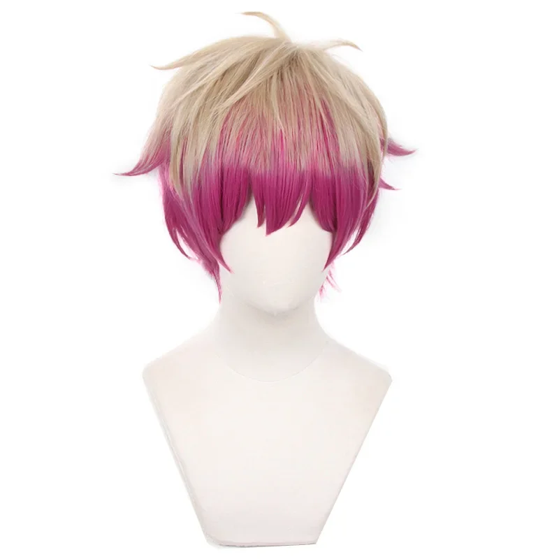 BLUE LOCK Alexis Ness Cosplay Wig Short Linen Rose Red Wig Cosplay Anime Cosplay Wigs Heat Resistant Synthetic Wigs