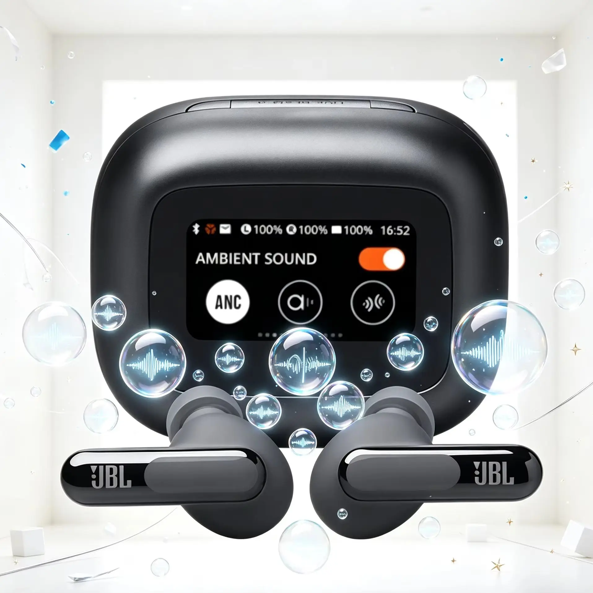 JBL Live Beam3 Earbuds Smart Ear Fit Calibration Auto Adjust ANC 36H Playtime Seamless Multi-scene Switch