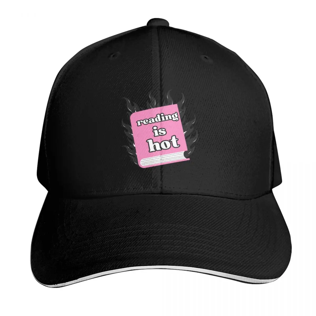 

Reading is hot - hot book Baseball Cap Hat Baseball Cap Trucker Hat Snapback Cap Male Women's