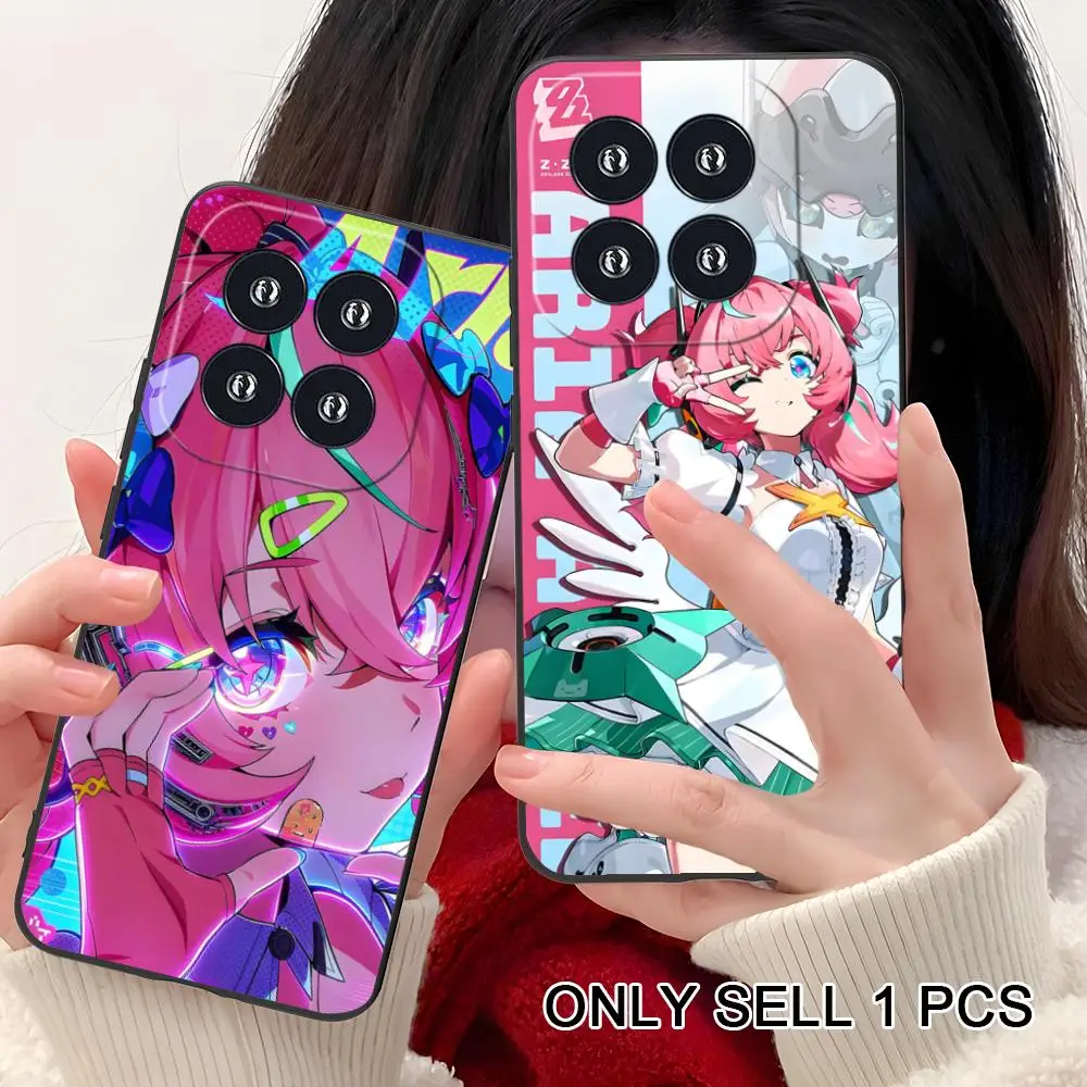 Capa de Telefone Móvel Zenless Zone Zero Aria Matte TPU para Xiaomi 15 14 13 12 Mi 11 T Ultra Lite Pro S X 5G com Impressão Colorida