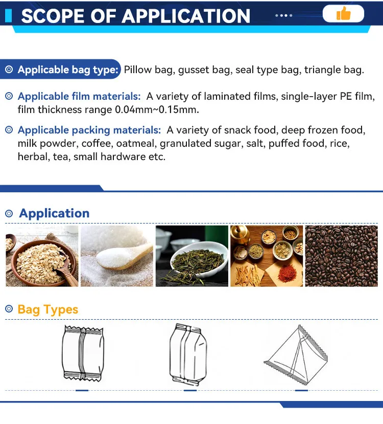 Full Automatic Foshan Package Machine Multi-function Vertical Packing Sugar Weigher Packaging Machine