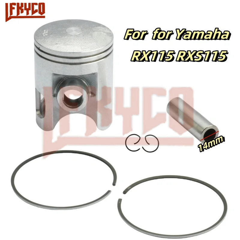 54mm RX115 Motorcycle Piston Rings Kit for Yamaha RX115 RXS115 RX 115 RXS 115 115CC STD Pin 14mm 2-Stroke Motorbike Engine Parts