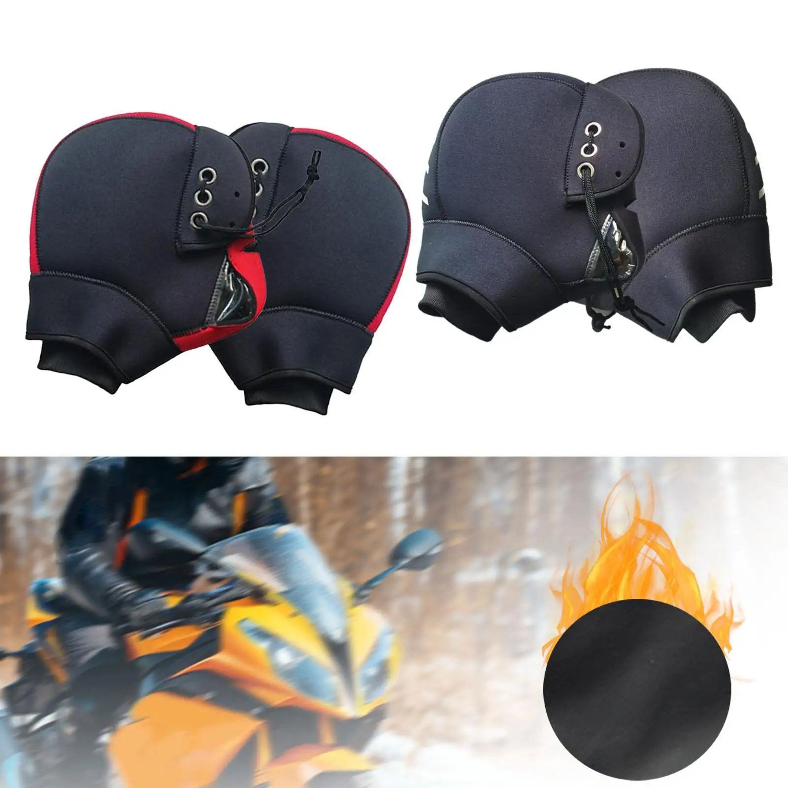 

Ветрозащитные комфортные муфты на руль мотоцикла, чехлы на руль для квадроциклов, мотоциклов, скутеров, аксессуары для езды в холодную погоду