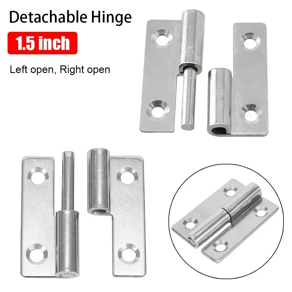 1Pcs Slip Joint Removable Hinge Lift Flag Off 304 Stainless Steel Detachable Hinges Furniture Hardware Left Right Open