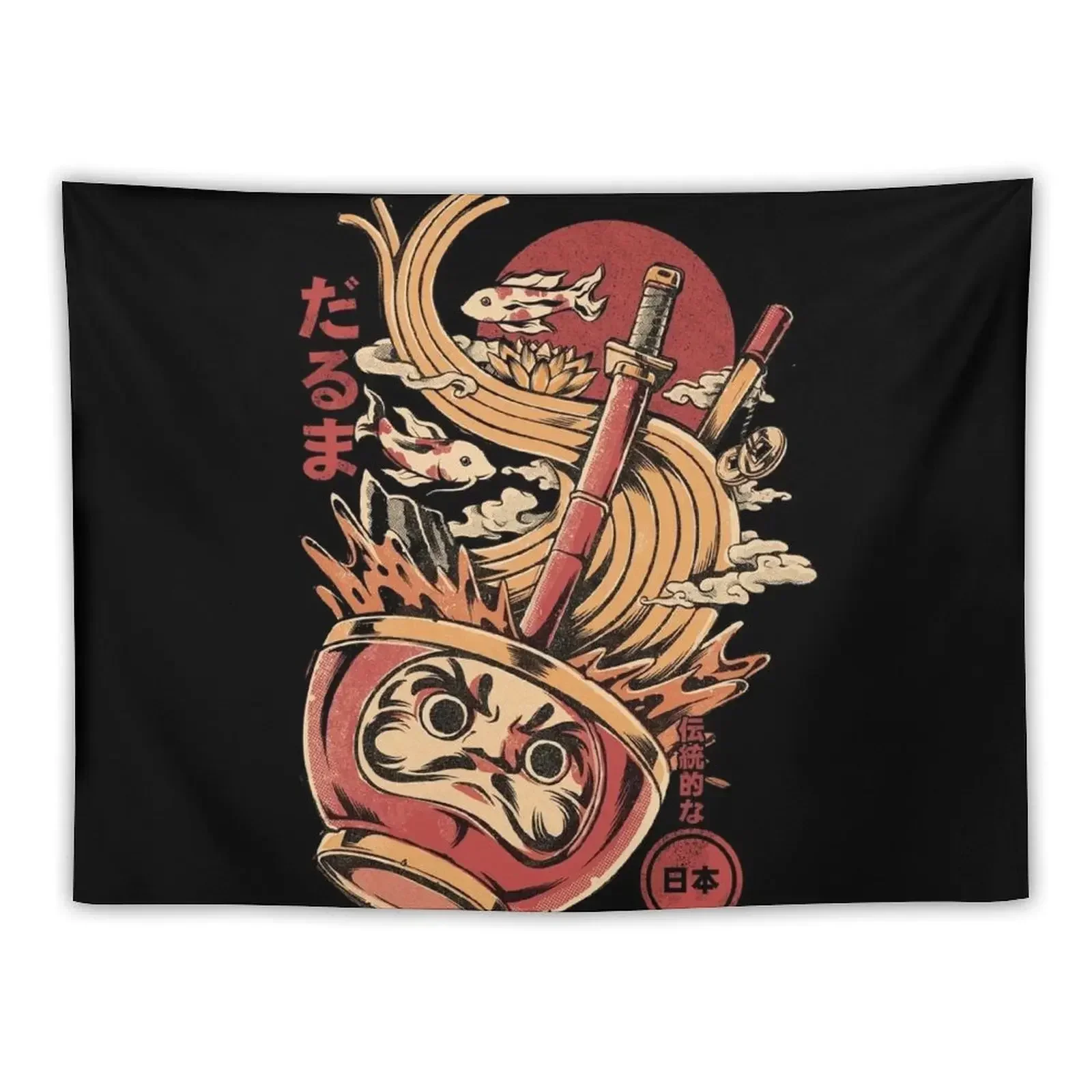 

Daruma's Ramen Tapestry Aesthetic Room Decorations Room Decorator Room Decor Aesthetic Decorative Wall Tapestry