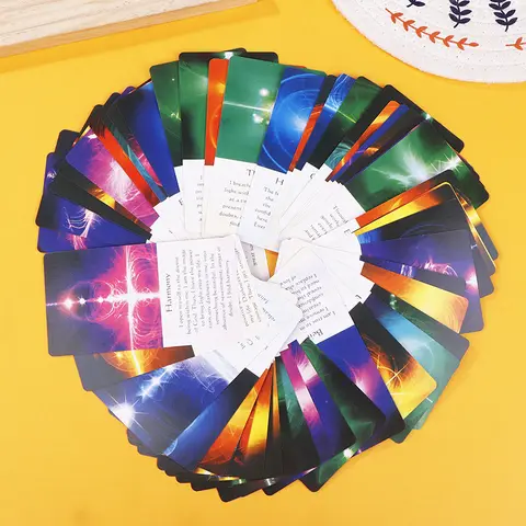 Healing Energy Oracle Cards 54pcs Cards English Version Tarot Deck Wisdom Of The Divine Witchy Beginner Tarot Cards