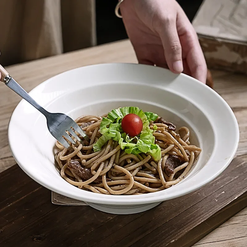 

Simple Retro Style Solid Color Ceramic Hat Creative Relief Home Salad Fruit Dessert Bowl Dessert Bowl