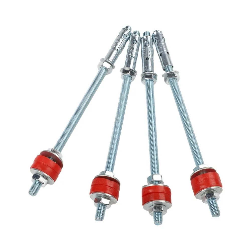 4pcs 200mm Vibration Isolation Bolts For Central Air Conditioner And HVAC Systems Noise Control Ceiling Installation Tools