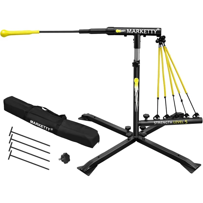 Baseball/Softball Swing Trainer Aid - Baseball Training Equipment, Upgraded Level 5 Elasticity Baseball