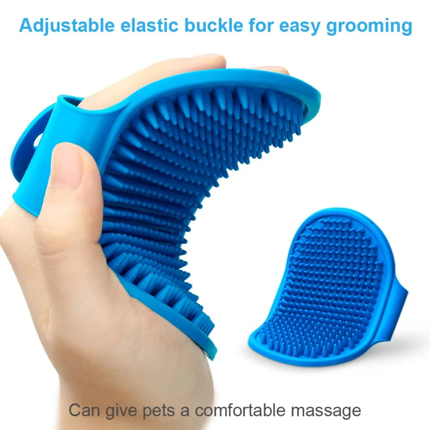 Pamper Your Beloved Pets with Luxurious Premium Quality Adjustable Gentle Pet Shampoo Bath Brush - Essential Grooming Accessory 