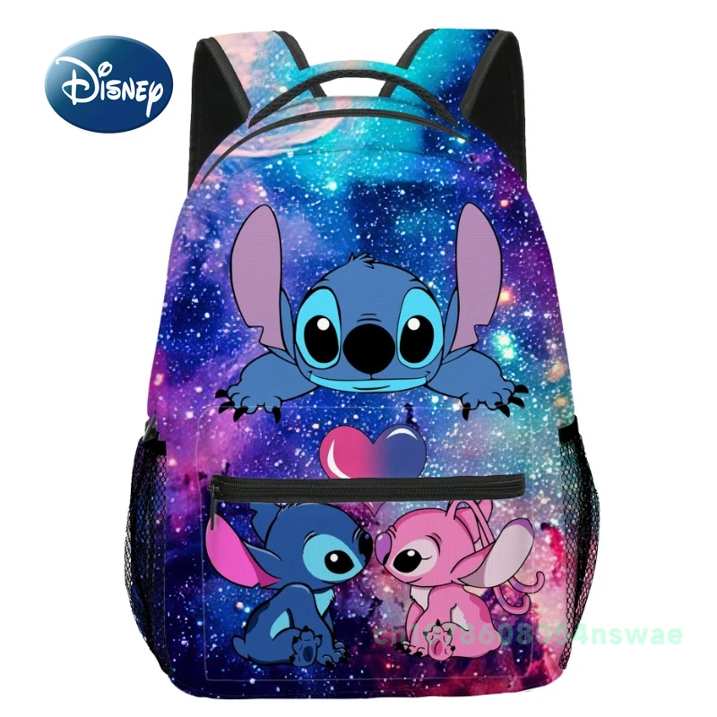 

Disney Stitch New Children's School Bag Luxury Brand Fashion Children's Backpack Cartoon Cute Student School Bag Large Capacity