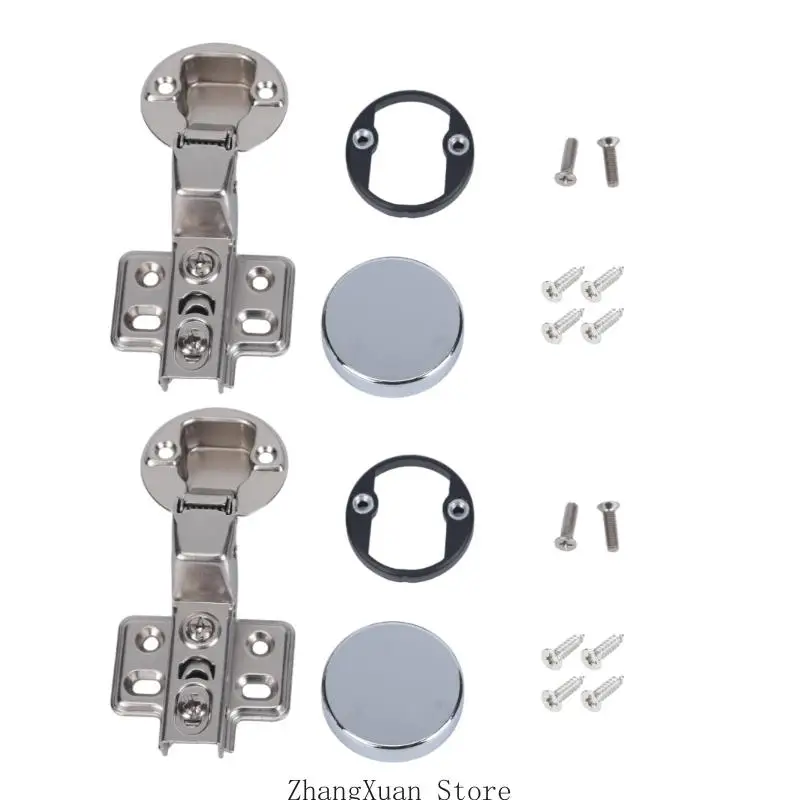 Badezimmer-Glastürscharnier mit hydraulischer Dämpfung und 35 mm Topf 3XUF – Detail 2
