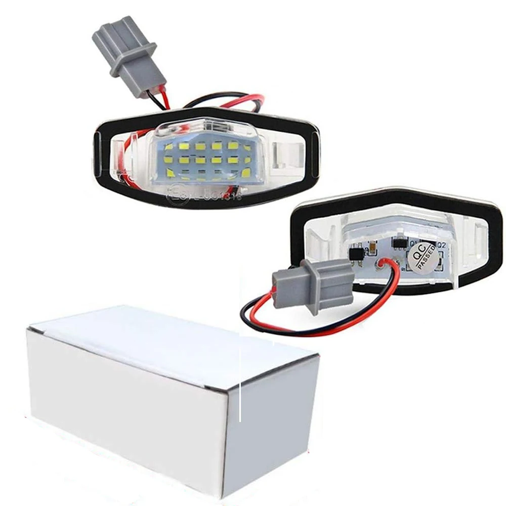 12 فولت 2 قطعة LED رقم لوحة ترخيص ضوء Canbus ل سيفيك VII4/5D 2001-2005 اكسسوارات السيارات #6