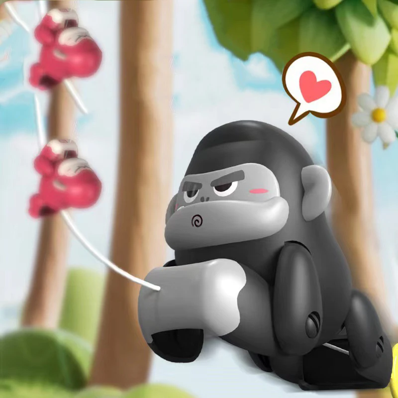 Creative Interesting Rope Climbing Gorilla Pull Up Cartoon Monkey Baby Toy Drawstring Fun Interactive For Kids Boys Girls