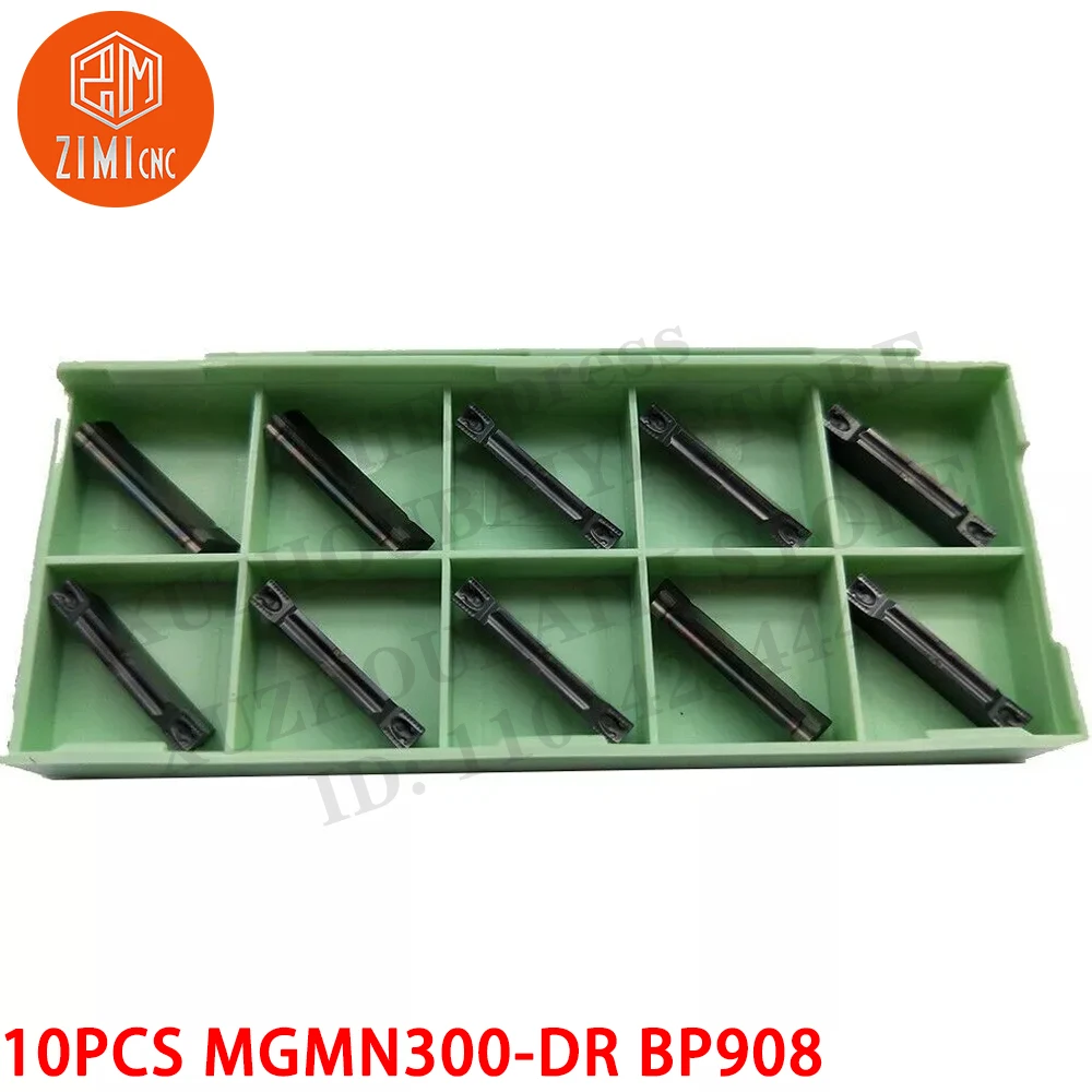 10P MGMN300-DR BP908 3mm wide cutter inserts MGMN300 carbide inserts for MGEHR Carbide Inserts CNC metal mechanical cutting tool