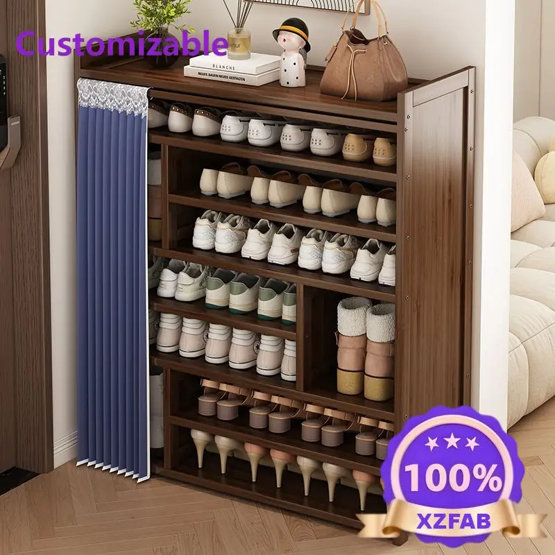 Factory Direct 2026 Simple shoe rack, multi-layer household door dust-proof shoe cabinet, fully enclosed dormitory, wide