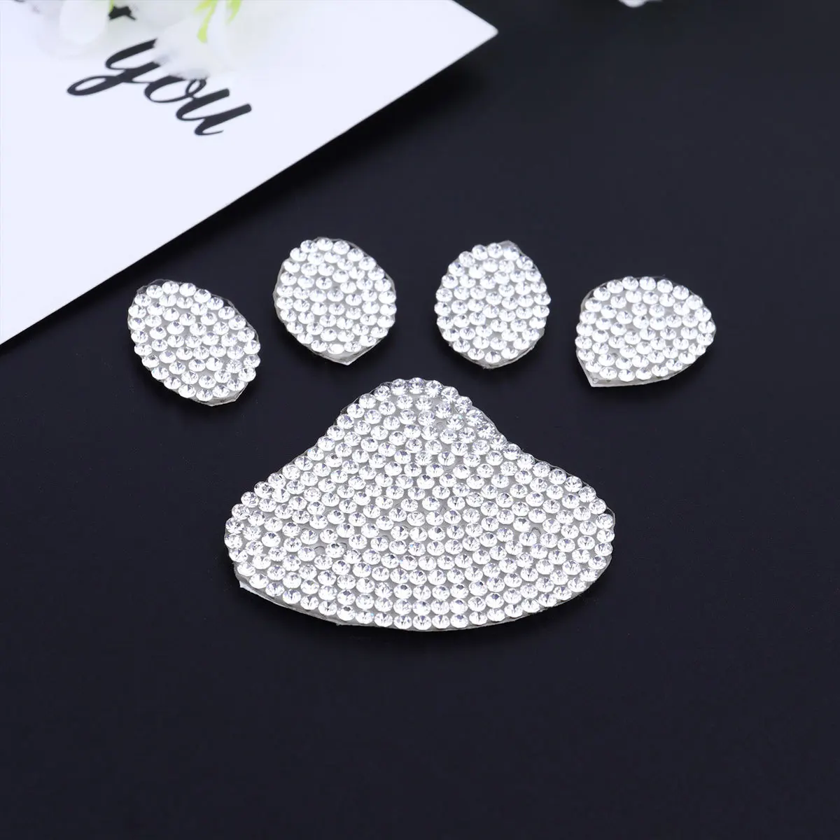 

1pc Full Diamond Sticker Self Adhesive 3D Diy Auto Decals For Car Laptop Metal Plastic Wood Surface Scratch Cover Car Stickers