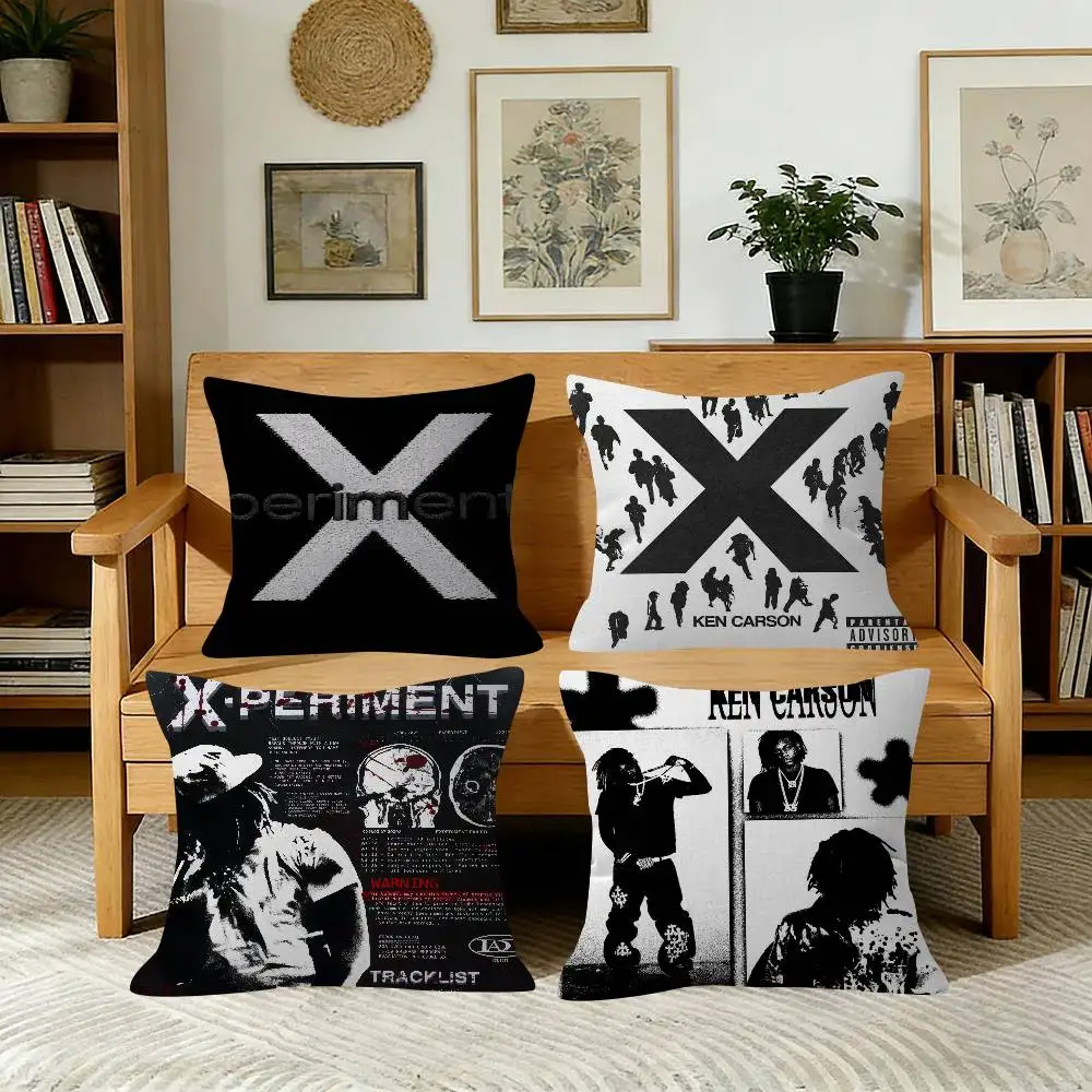 K-Ken Carson Xperiment Rapper   Pillow Gift Home Office Decoration Pillow Bedroom Sofa Car Cushion CoverPillow Case
