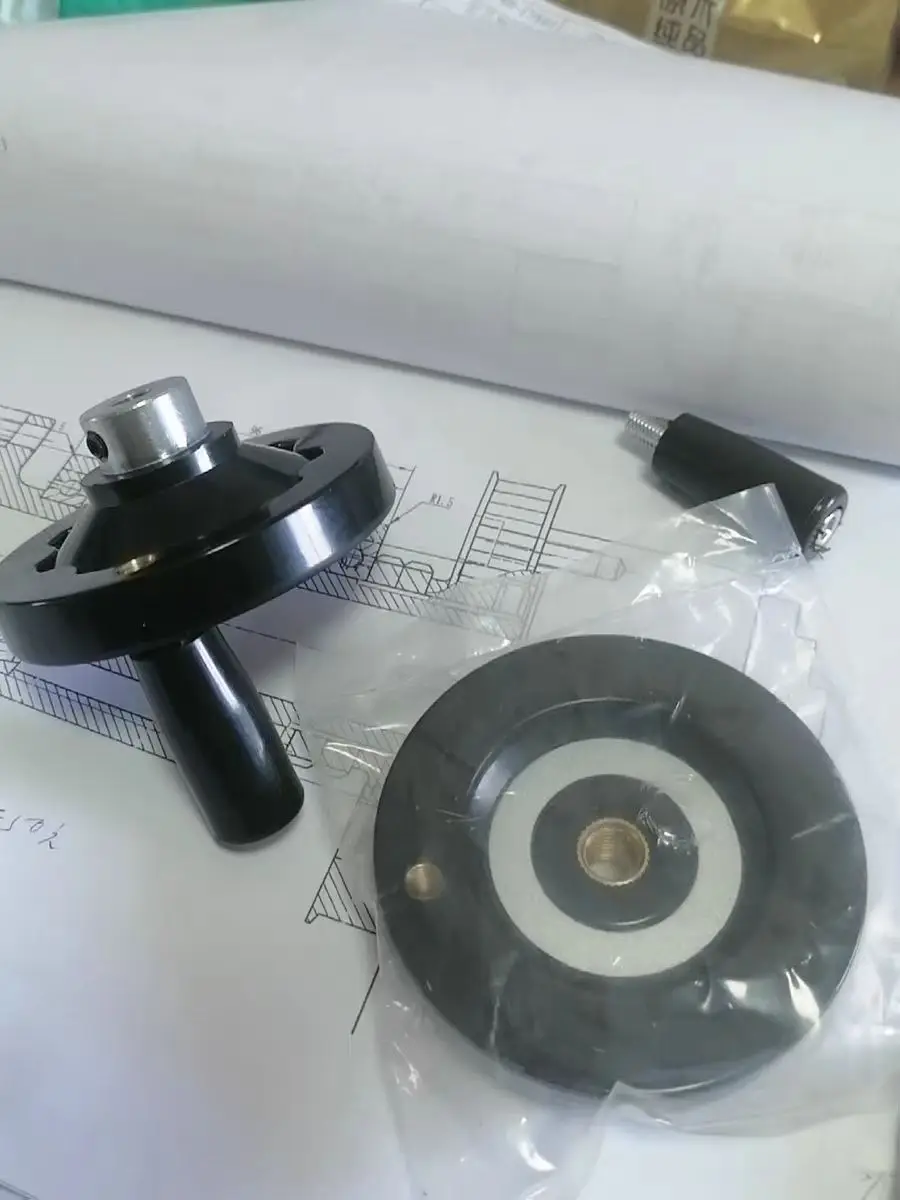 

CNC Round Wheel Handwheel Machine Handwheel Solid Handle Back Corrugated Handwheel for Label Printing Machine