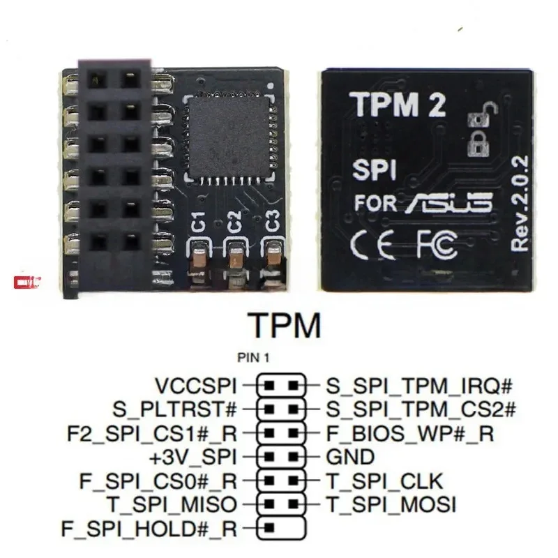 

TPMSafety Module TPM2.0 TPM SPI Parallel Trusted Platform Module
