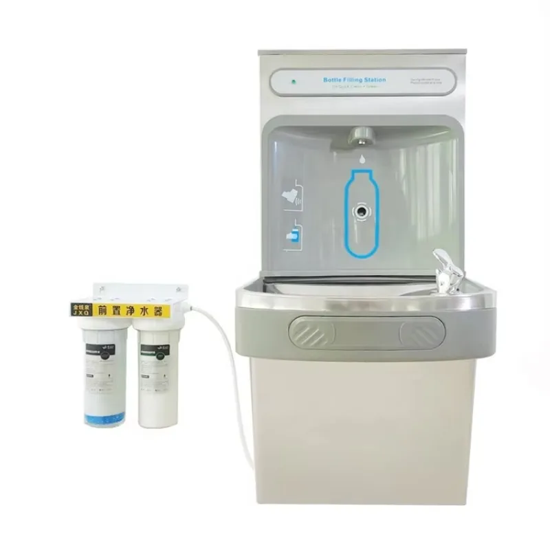 Stainless Steel Water Cooler/Wall Mounted Cold Water Dispenser With Bottle Filler Drinking Water Cooler