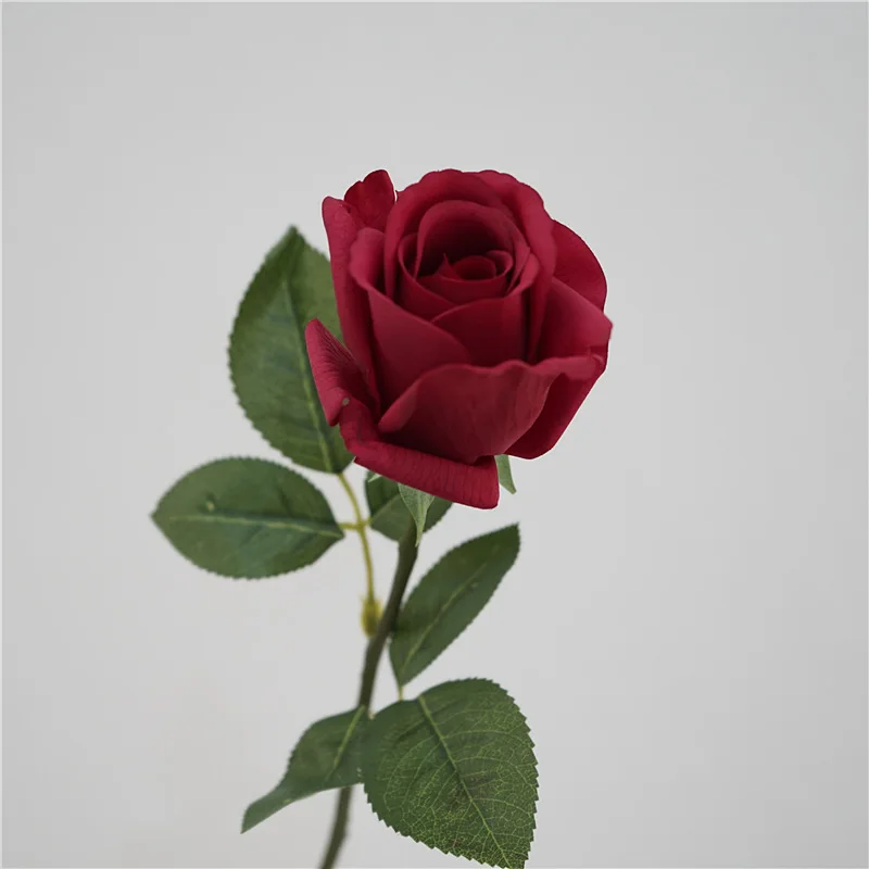 10 Stück Handgefühl-ähnliche, feuchtigkeitsspendende Rosen, künstliche Blumen, Brautstrauß, Hochzeitsdekoration, Rosenblumen, Hochzeitsfeier, Heimdekoration – Detail 5