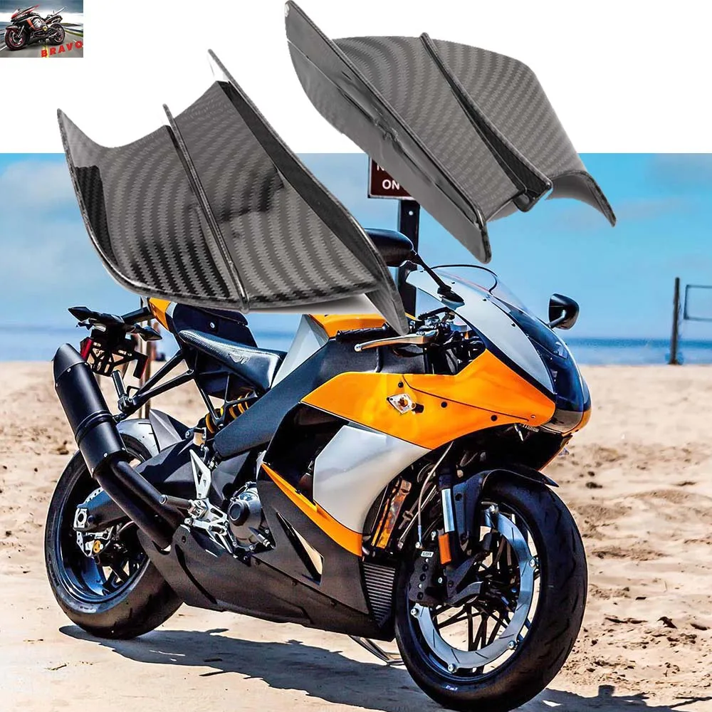 For Triumph Tiger 900 800 Buell Mv Ggusta Hyosung Voge 500Ds Accessories Fairing Side Winglet Aerodynamic Wing 1 Pair