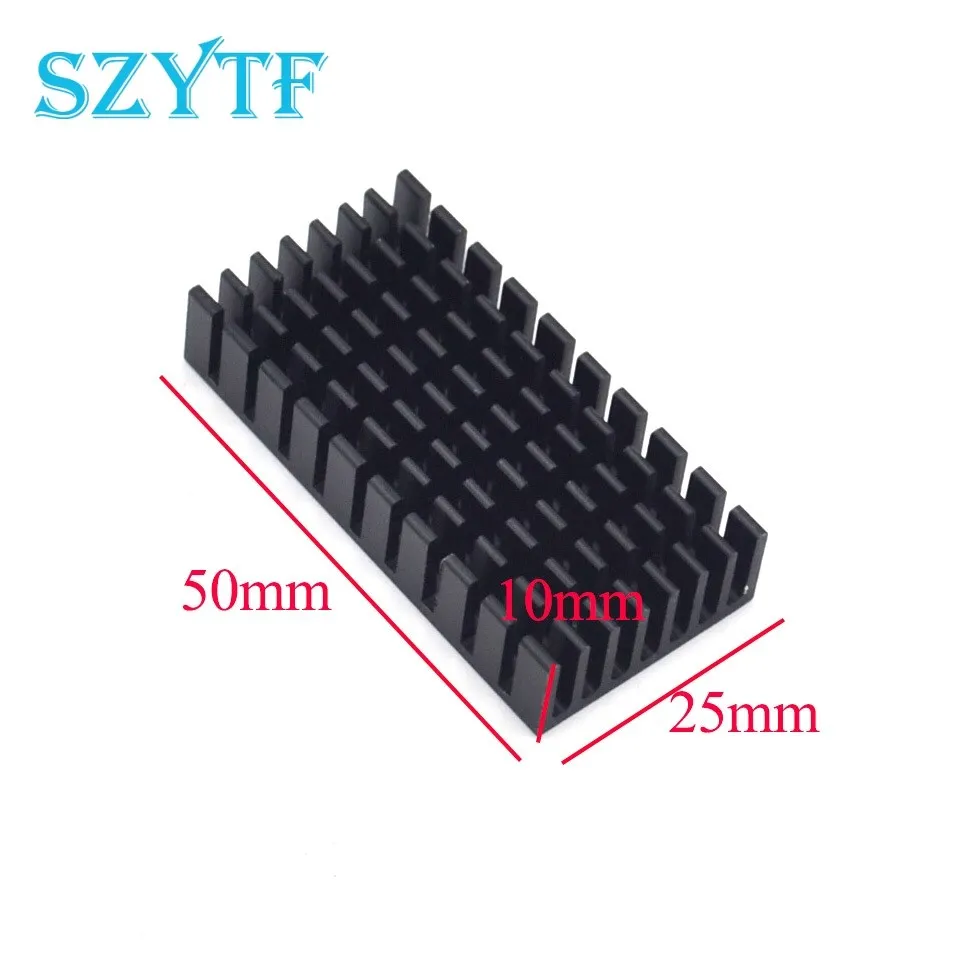 

1pcs Heat sink 50*25*10MM (black slot) high-quality radiator