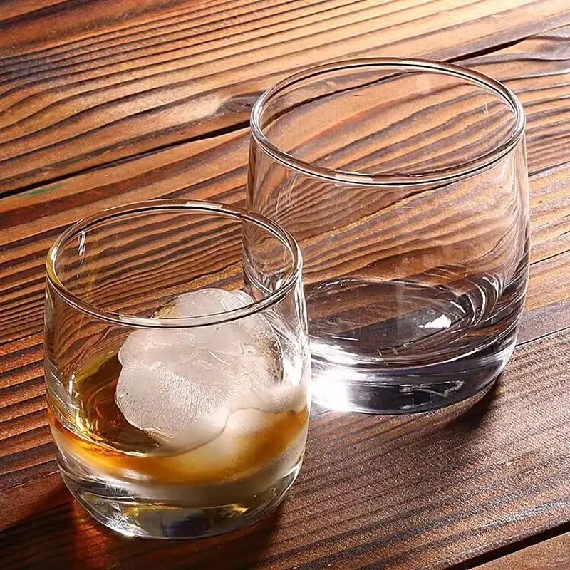 

200ml/290ml Round Glass Home Light Luxury High-end Beer Glasses Whisky Wine Glass Birthday Gifts Beer Glass Gifts for Friends