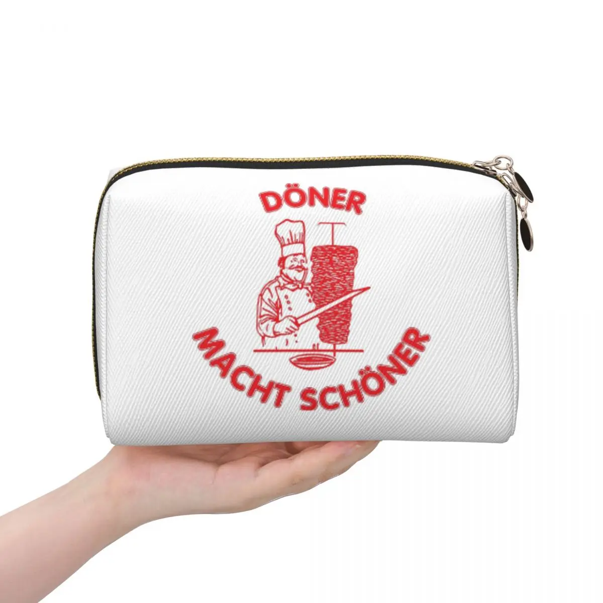 

Забавный донер-кебаб с героями мультфильмов, женские косметички, дорожный органайзер для макияжа, сумка для хранения туалетных принадлежностей, Dopp Kit Box