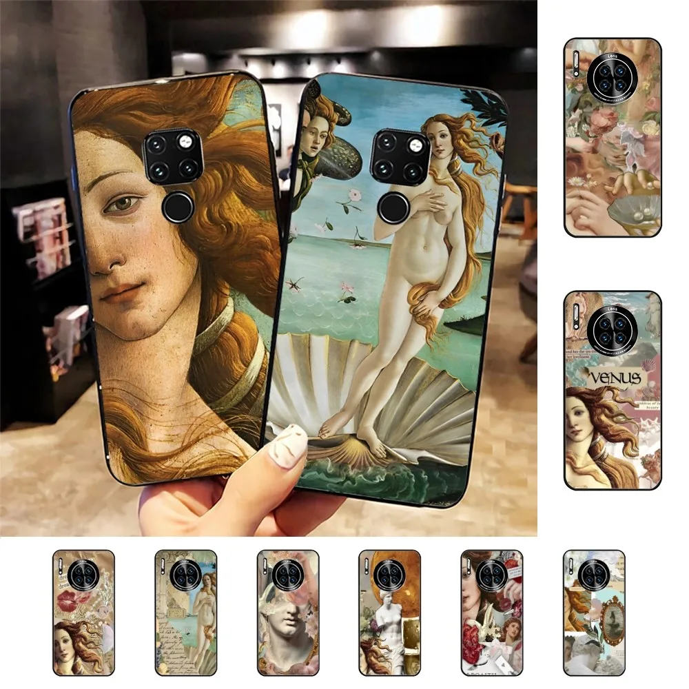 Art Paintings The Birth Of Venus Phone Case For Huawei Mate 10 20 30 40 50 lite pro Nova 3 3i 5 6 SE 7 pro 7SE