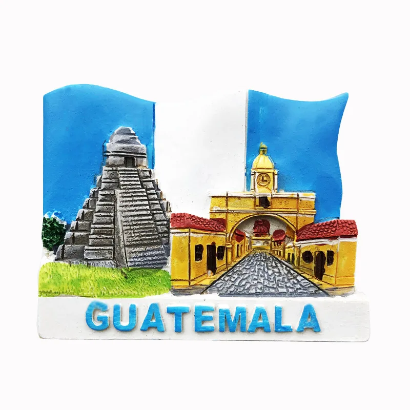 

Fridge Magnet's new Guatemalan architectural design, resin decorations, handicrafts, travel souvenirs, message stickers