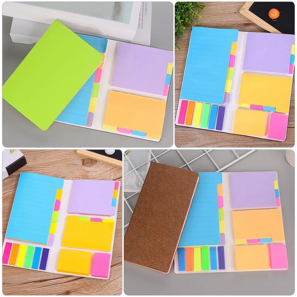 

1 Book Sticky Memo Pads Creative Cover Wear Resistant Multipurpose Notes for Office School Nursing Supplies