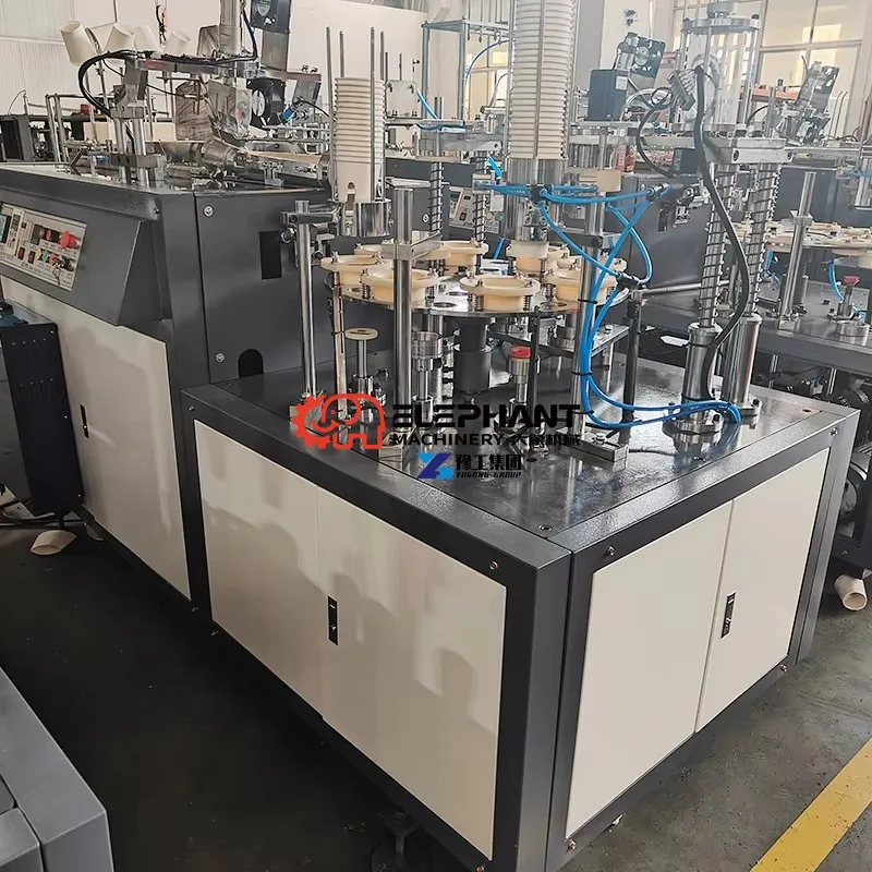 Automatic High Speed Precision Paper Cup Machine Disposable Coffee Tea Cup Rim Forming Processing Production Equipment