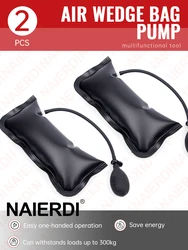 NAIERDI 1/2/5 PCS Air Wedge Bag Pump Wedge Locksmith Tools Inflatable Air Shim Commercial Grade Air Wedge Pump Kit Window Repair