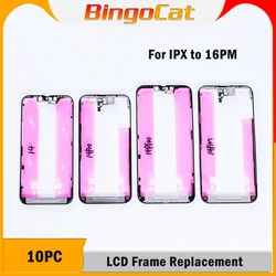 Novecel 10pc OEM Housing Middle Bezel Back Frame Plate For iPhone 17 16Pro 15Pro 12 13 14 Pro Max Plus Support LCD Mobile Repair