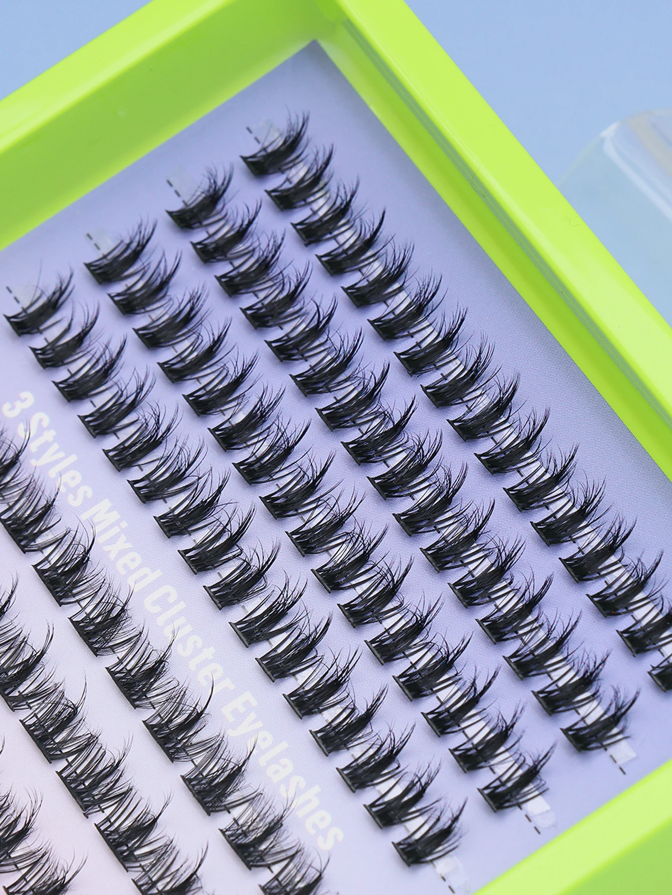 192 مجموعة من 3 أنماط مزيج من الرموش المخصصة للعيون الملونة والحفلات الطبيعية والنوادي وحفلات اجتماعات العمل اليومي والنوادي