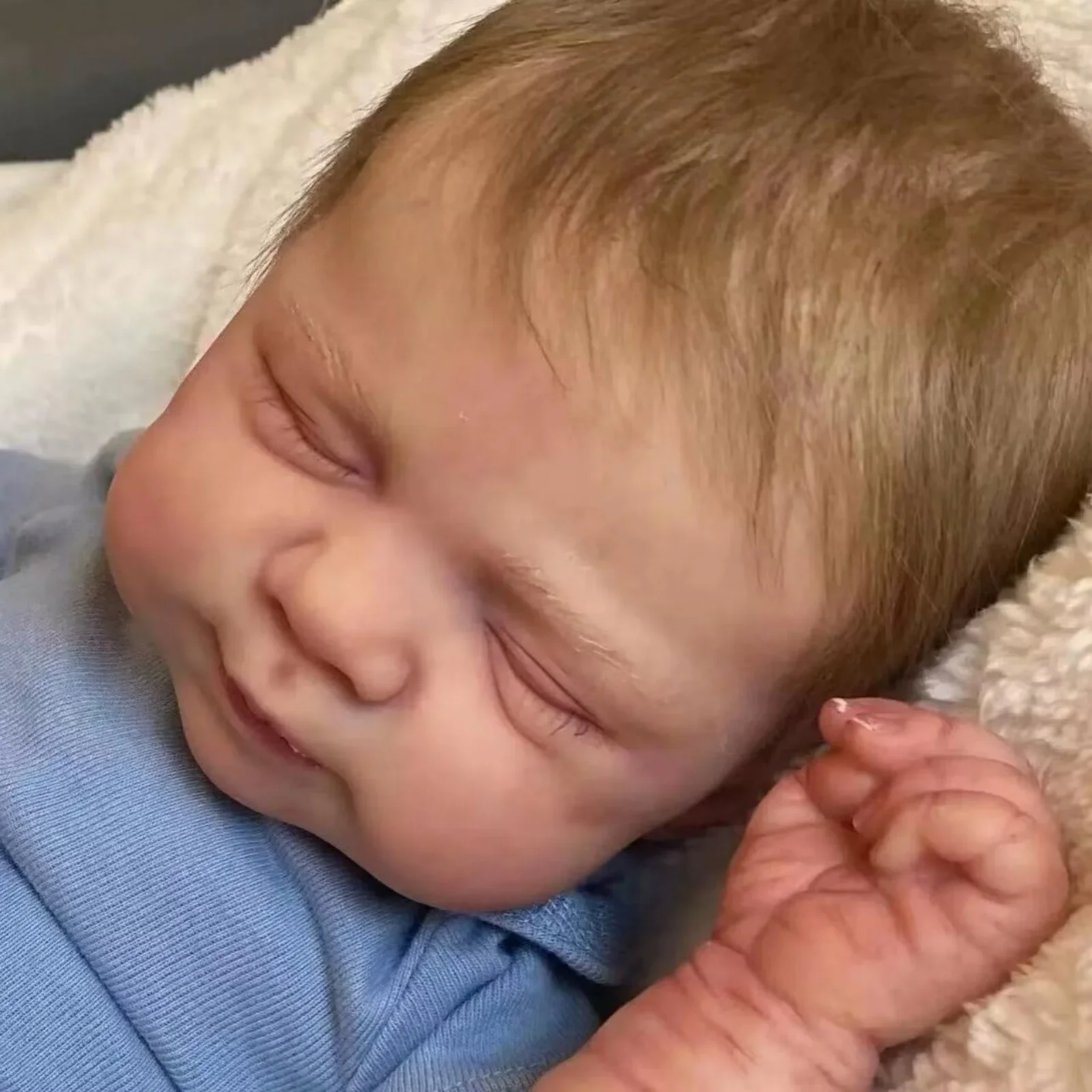 リスベッコ 19インチ 塗装済み完成品 リボーンドール - 手作りのリボーンドール 未熟児 新生児 子供のおもちゃ 女の子へのプレゼント