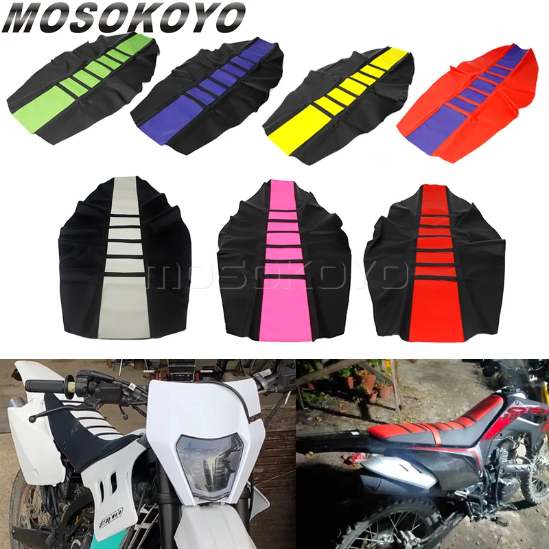 Gripper Soft Seat Cover for Suzuki DR650 DR-Z400 RM-Z RM DR DR-Z RMZ Honda CRF WR YZ KX KLX Seat Cushion Pad Shield Protector