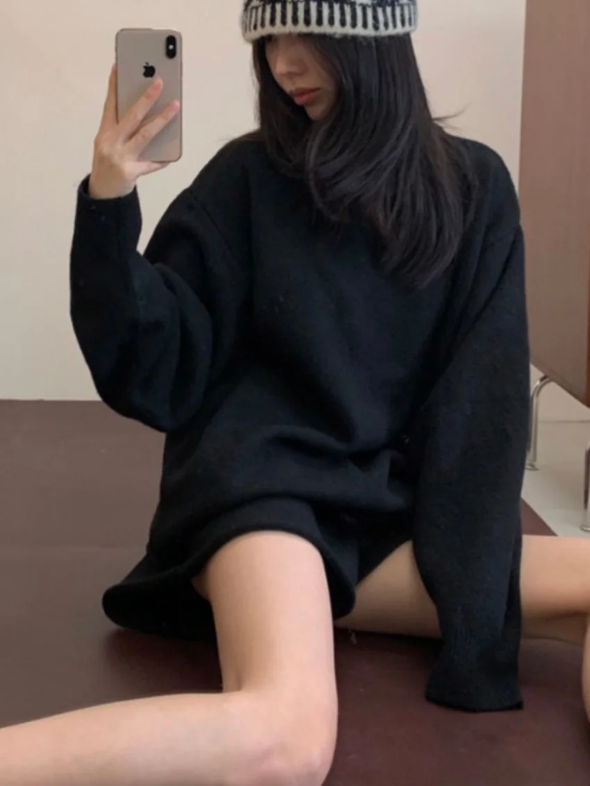 Alien Kitty Office Lady mujeres prendas de punto trajes jerseys elegantes suéteres suaves otoño 2025 dulce nuevo Casual pantalones cortos sueltos de uso diario