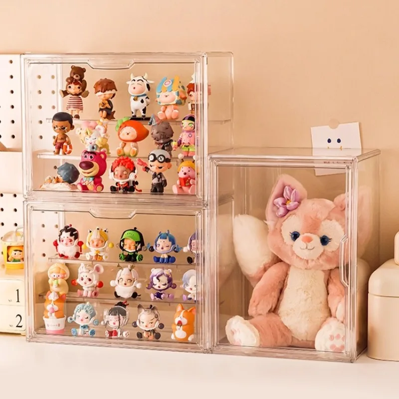 

Слепая коробка для хранения, витрина для фигурок, витрина для фигурок, фигурки Pop Mart, акриловая прозрачная витрина