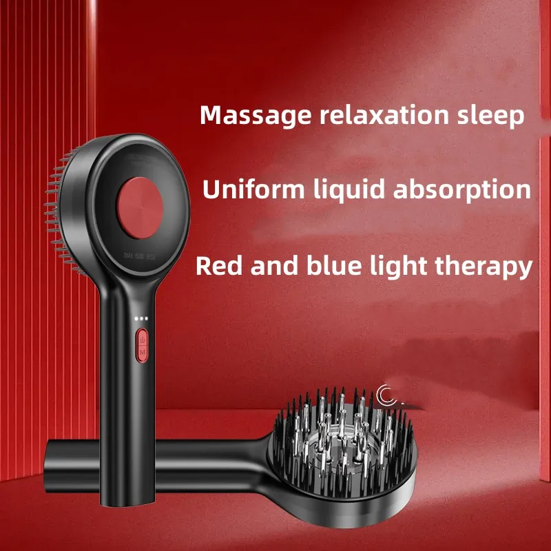 Electric Scalp Massager Brushes for Hair Growth Oil Applicator Massage Comb Red Light