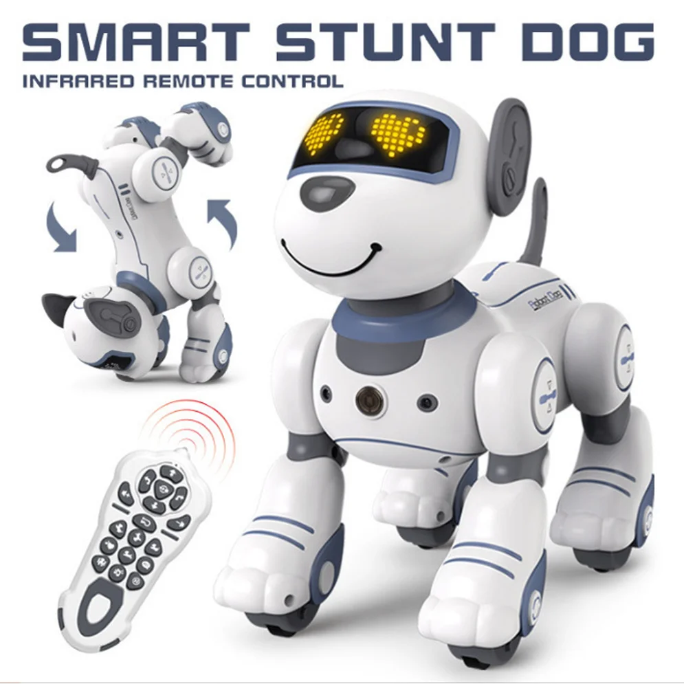 Cross Border Bg1533 Stunt Pet Dog Intelligent Voice Controlled Interactive Robot Dog Can Follow Commands With Touch Sensitive Pr