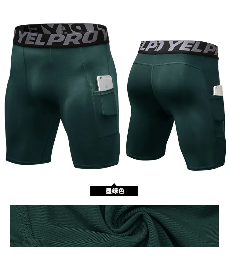 Sport-Shorts für Herren, Kompressions-Laufshorts mit Tasche, schnell trocknend, Workout, Fitnessstudio, Shorts, Fitness, Sport-Leggings für Herren – Detail 18