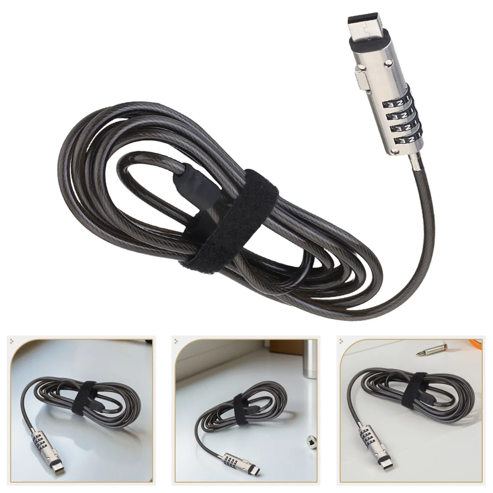 

Laptop Numeric Password Lock Alloy High-Quality Adjustable Length Anti-Theft Protection USB Lock for Notebook Computer