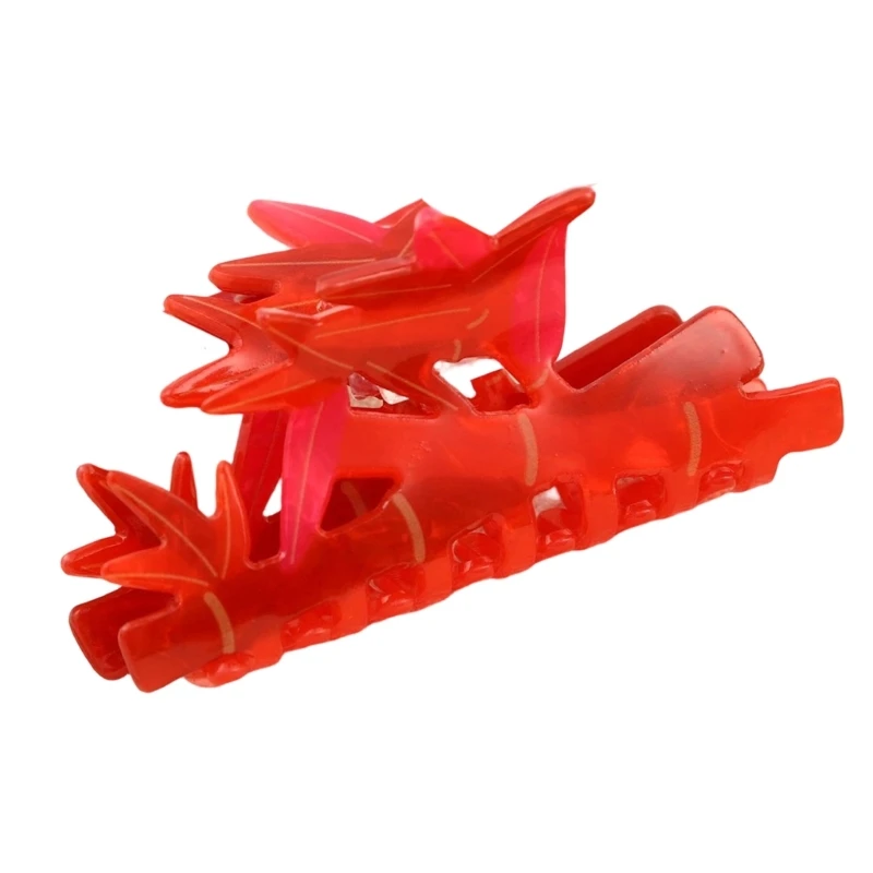 G92D 3D Bamboo Like Design Acrylic Hair Clip Lightweight Barrettes Hair Grip For Everyday Styling Party Occasion