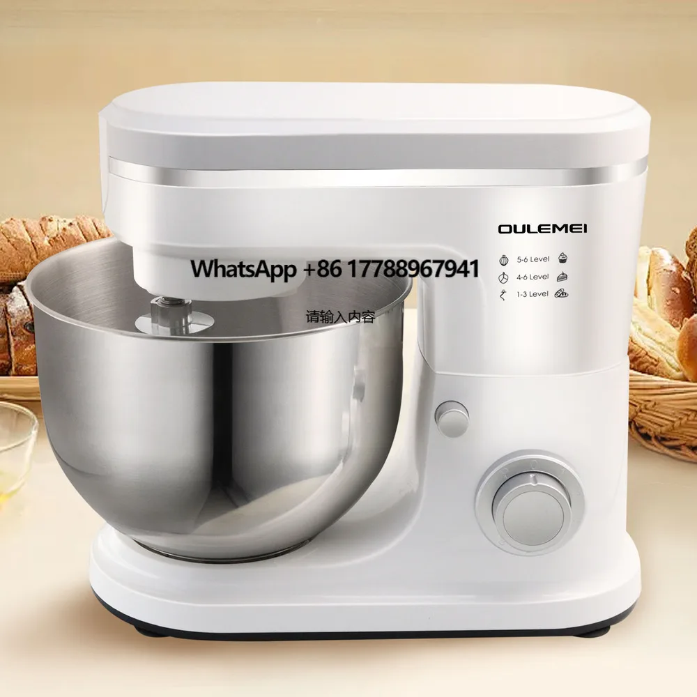 

5L Electric Stand Blender Maker Automatic Kitchen Food Processor for Egg Cake Bread Dough Mixing USB Power Source